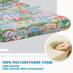 ARTPLAN Outdoor Chair Cushion,Seat & High Back Adirondack Rocking Wicker Chair Lawn Foam Cushion for Patio Furniture,45.5"x21"x3"