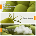 Outdoor Chaise Lounge Chair Cushion 72 x 22 x 4 Inches 100% Waterproof Polyester Patio Pool Lounge Chair Cushion for Outdoor Furniture with Ties