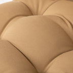 Artplan Outdoor Cushions Wicker Tufted Pillow with Back for Outdoor Furniture, Rocking Chair Cushion Premium Tufted Pads Set of Upper and Lower with Ties