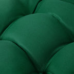Artplan Outdoor Cushions Wicker Tufted Pillow with Back for Outdoor Furniture, Rocking Chair Cushion Premium Tufted Pads Set of Upper and Lower with Ties