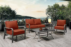 ARTPLAN Deep Seat Outdoor Cushion,Set 24"x24"x6" ,18x24" Bench Outdoor Chair Cushions, Polyester Fill Back for Patio Furniture ,Square