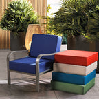 ARTPLAN Outdoor Cushions for Patio Furniture, 24x24x6" Thick Seat Cushion Set, Fade Resistant, Deep Seat Bottom and Back Cushion with Removable Cover