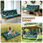 Swing Cushion Replacement for 2-3 Seater Outdoor Bench, 59" Patio Porch Swing Seat Cushion - Heavy-Duty Universal Fit Outdoor Furniture Cushions, Weather-Resistant