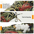 Outdoor Chaise Lounge Chair Cushion 72 x 22 x 4 Inches 100% Waterproof Polyester Patio Pool Lounge Chair Cushion for Outdoor Furniture with Ties