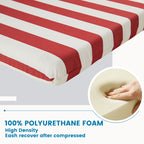 ARTPLAN Outdoor Chair Cushion,Seat & High Back Adirondack Rocking Wicker Chair Lawn Foam Cushion for Patio Furniture,45.5"x21"x3"