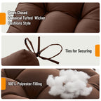 Outdoor Chaise Lounge Chair Cushion 72 x 22 x 4 Inches 100% Waterproof Polyester Patio Pool Lounge Chair Cushion for Outdoor Furniture with Ties