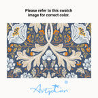 ARTPLAN Outdoor Chaise Lounge Cushion 72x22x4 inches, Floral Tufted Thick Replacement Cushion with Ties, All Weather Wicker Patio Furniture Cushion