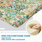 ARTPLAN Outdoor Chair Cushion,Seat & High Back Adirondack Rocking Wicker Chair Lawn Foam Cushion for Patio Furniture,45.5"x21"x3"