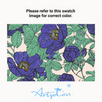 ARTPLAN Outdoor Chaise Lounge Cushion 72x22x4 inches, Floral Tufted Thick Replacement Cushion with Ties, All Weather Wicker Patio Furniture Cushion