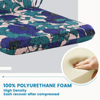ARTPLAN Outdoor Chair Cushion,Seat & High Back Adirondack Rocking Wicker Chair Lawn Foam Cushion for Patio Furniture,45.5"x21"x3"