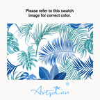ARTPLAN Outdoor Chaise Lounge Cushion 72x22x4 inches, Floral Tufted Thick Replacement Cushion with Ties, All Weather Wicker Patio Furniture Cushion