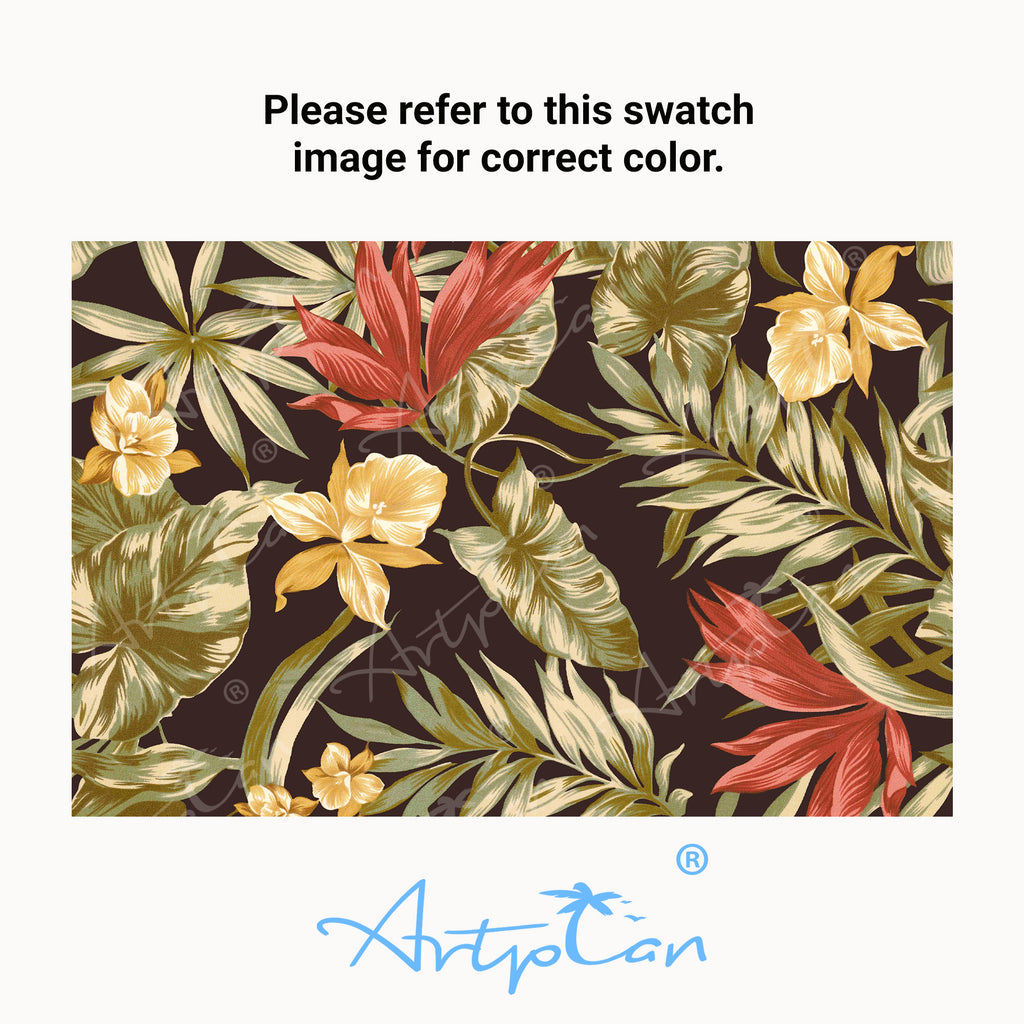 ARTPLAN Outdoor Chaise Lounge Cushion 72x22x4 inches, Floral Tufted Thick Replacement Cushion with Ties, All Weather Wicker Patio Furniture Cushion