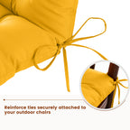 Patio Rocking Chair Cushion with Ties,48"x21"x4" Water Resistant Polyester High Back Replacement Pad, Thick Filled Outdoor Patio Cushions for Porch Deck Balcony Garden Seating