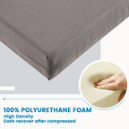 Outdoor Chair Cushions for Patio Furniture, Waterproof Outdoor Cushions, Round Corner Patio Chair Cushions Set of 4 with Ties,17"x16"x2"