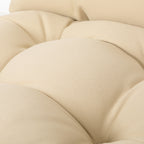 Artplan Outdoor Cushions Wicker Tufted Pillow with Back for Outdoor Furniture, Rocking Chair Cushion Premium Tufted Pads Set of Upper and Lower with Ties