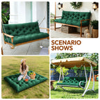 Swing Cushion Replacement, 2-3 Seater Waterproof Outdoor Bench Pad for Patio, Porch, Garden Furniture - Heavy-Duty Universal Fit