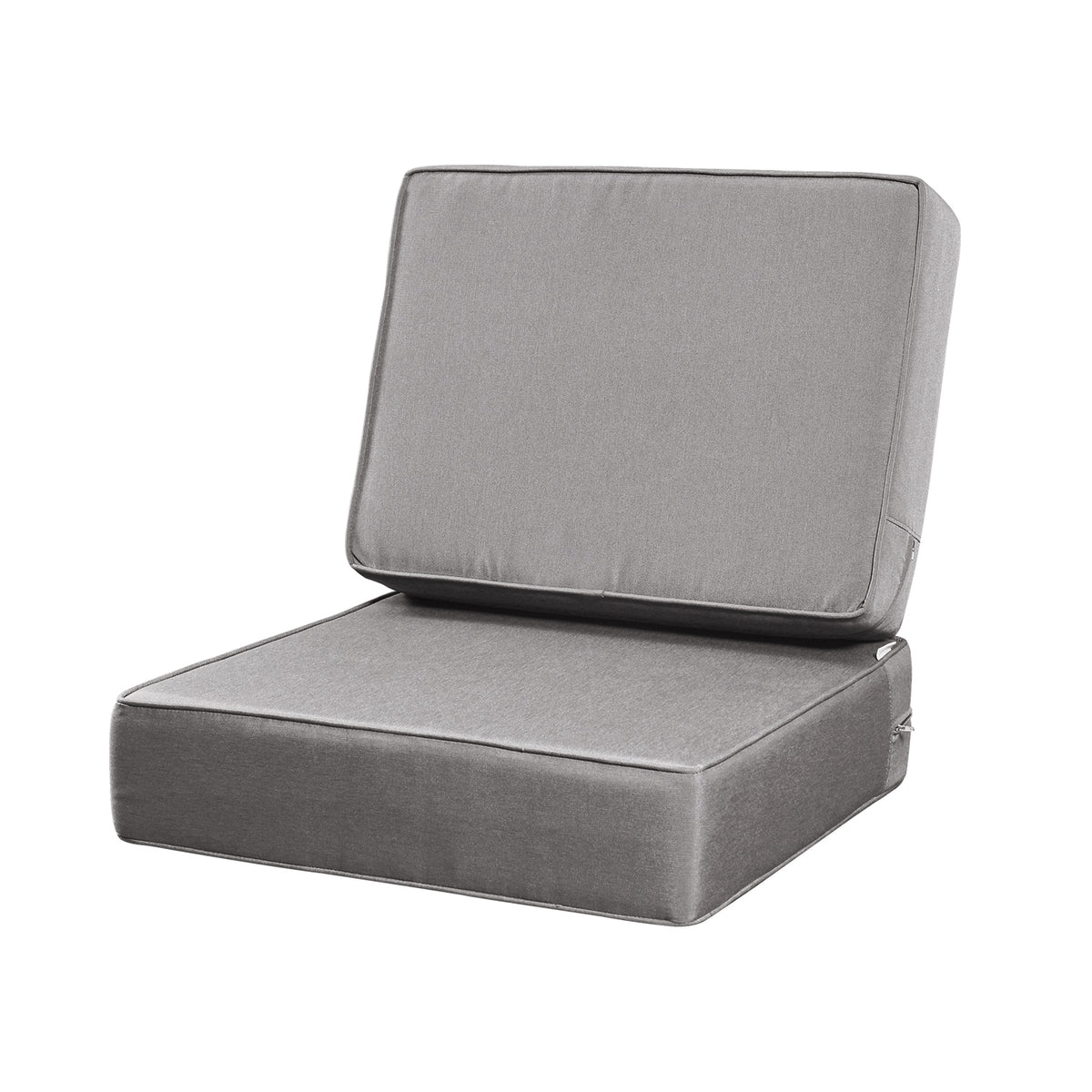 ARTPLAN Outdoor Deep Seat Slipcovers，Set of 2 24x24x6" 18x24 Olefin,Square Outdoor Cushion Cover, for Patio Funiture