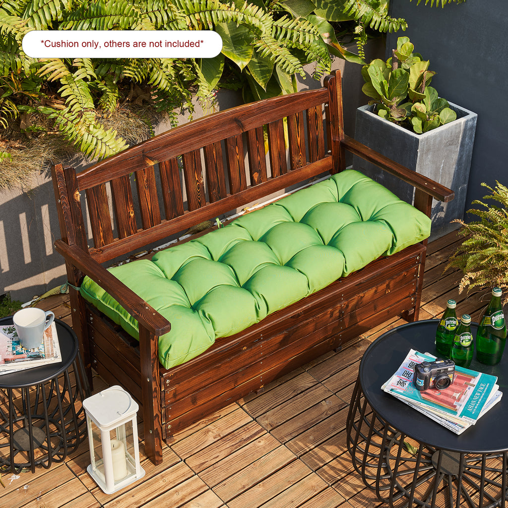 ARTPLAN Outdoor 48 Inch Bench Cushion Tufted for Outdoor Furniture, 48"x18"x4" Wicker Patio Loveseat Cushion All Weather