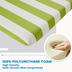 ARTPLAN Outdoor Chair Cushion,Seat & High Back Adirondack Rocking Wicker Chair Lawn Foam Cushion for Patio Furniture,45.5"x21"x3"