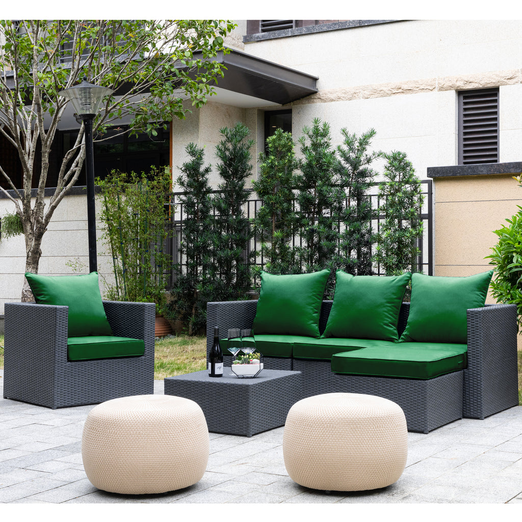 ARTPLAN 2-Piece Deep Seat Cushion Set with Backrest - Multiple Colors | All-Weather Outdoor Sofa Cushions for Sectionals & Patio Conversation Sets