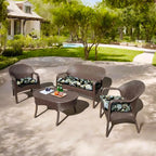 3 Pieces Outdoor Chair Cushions Set–Waterproof Tufted Cushions with Ties for Patio coversation, Loveseat & Bench, 44"x19"x5" UV-Resistant & Fade-Proof with Premium Polyester Filled