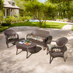 3 Pieces Outdoor Chair Cushions Set–Waterproof Tufted Cushions with Ties for Patio coversation, Loveseat & Bench, 44"x19"x5" UV-Resistant & Fade-Proof with Premium Polyester Filled