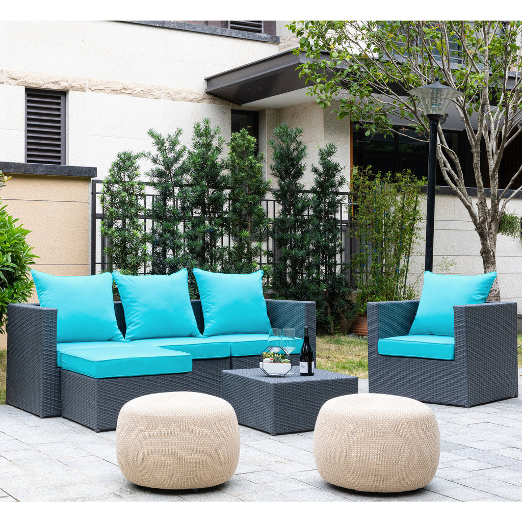 ARTPLAN 2-Piece Deep Seat Cushion Set with Backrest - Multiple Colors | All-Weather Outdoor Sofa Cushions for Sectionals & Patio Conversation Sets
