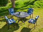 ARTPLAN Patio Chair Cushions Combined Seat and Back,Tufted Outdoor Swivel Chair Cushion with Tie,40"x20"x4",Floral