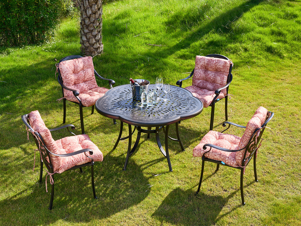 ARTPLAN Patio Chair Cushions Combined Seat and Back,Tufted Outdoor Swivel Chair Cushion with Tie,40"x20"x4",Floral