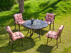 ARTPLAN Patio Chair Cushions Combined Seat and Back,Tufted Outdoor Swivel Chair Cushion with Tie,40"x20"x4",Floral