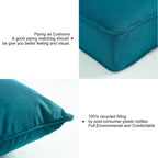 ARTPLAN 2-Piece Deep Seat Cushion Set with Backrest - Multiple Colors | All-Weather Outdoor Sofa Cushions for Sectionals & Patio Conversation Sets