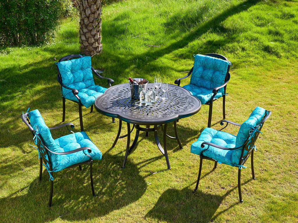 ARTPLAN Patio Chair Cushions Combined Seat and Back,Tufted Outdoor Swivel Chair Cushion with Tie,40"x20"x4",Floral