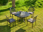 Outdoor Chair Cushions for Patio Furniture, Waterproof Outdoor Cushions, Round Corner Patio Chair Cushions Set of 4 with Ties,17"x16"x2"