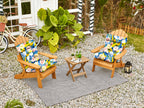 ARTPLAN Patio Chair Cushions Combined Seat and Back,Tufted Outdoor Swivel Chair Cushion with Tie,40"x20"x4"，Floral
