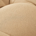 Artplan Outdoor Cushions Wicker Tufted Pillow with Back for Outdoor Furniture, Rocking Chair Cushion Premium Tufted Pads Set of Upper and Lower with Ties