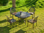 Outdoor Chair Cushions for Patio Furniture, Waterproof Outdoor Cushions, Round Corner Patio Chair Cushions Set of 4 with Ties,17"x16"x2"