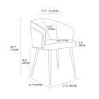 Mid Century Modern Bar Stools for Counter Height - Leather Upholstered Seat with Walnut Wood Frame, Retro 33 Inch Bar Chairs for Home Kitchen Island, Bar, Breakfast Nook