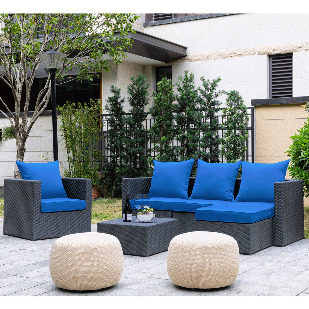 ARTPLAN 2-Piece Deep Seat Cushion Set with Backrest - Multiple Colors | All-Weather Outdoor Sofa Cushions for Sectionals & Patio Conversation Sets
