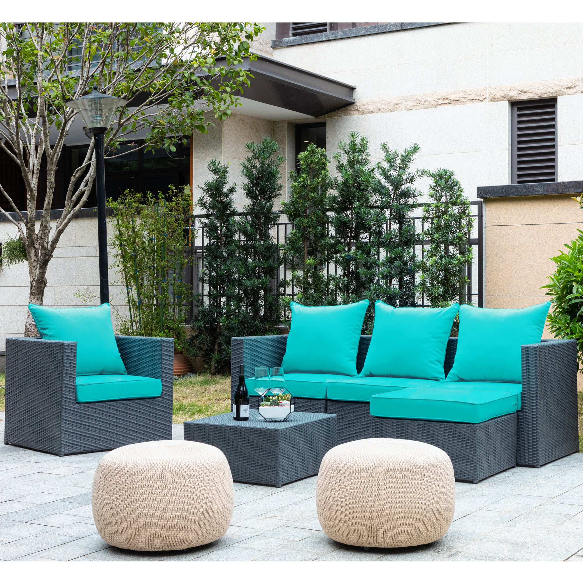 ARTPLAN 2-Piece Deep Seat Cushion Set with Backrest - Multiple Colors | All-Weather Outdoor Sofa Cushions for Sectionals & Patio Conversation Sets