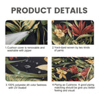 ARTPLAN Outdoor Deep Seat Slipcovers，Set of 2 24x24x6" 18x24 Olefin,Square Outdoor Cushion Cover, for Patio Funiture