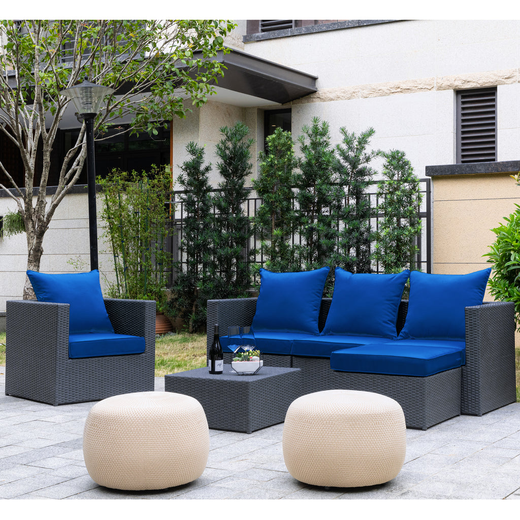 ARTPLAN 2-Piece Deep Seat Cushion Set with Backrest - Multiple Colors | All-Weather Outdoor Sofa Cushions for Sectionals & Patio Conversation Sets