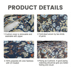 ARTPLAN Outdoor Deep Seat Slipcovers，Set of 2 24x24x6" 18x24 Olefin,Square Outdoor Cushion Cover, for Patio Funiture