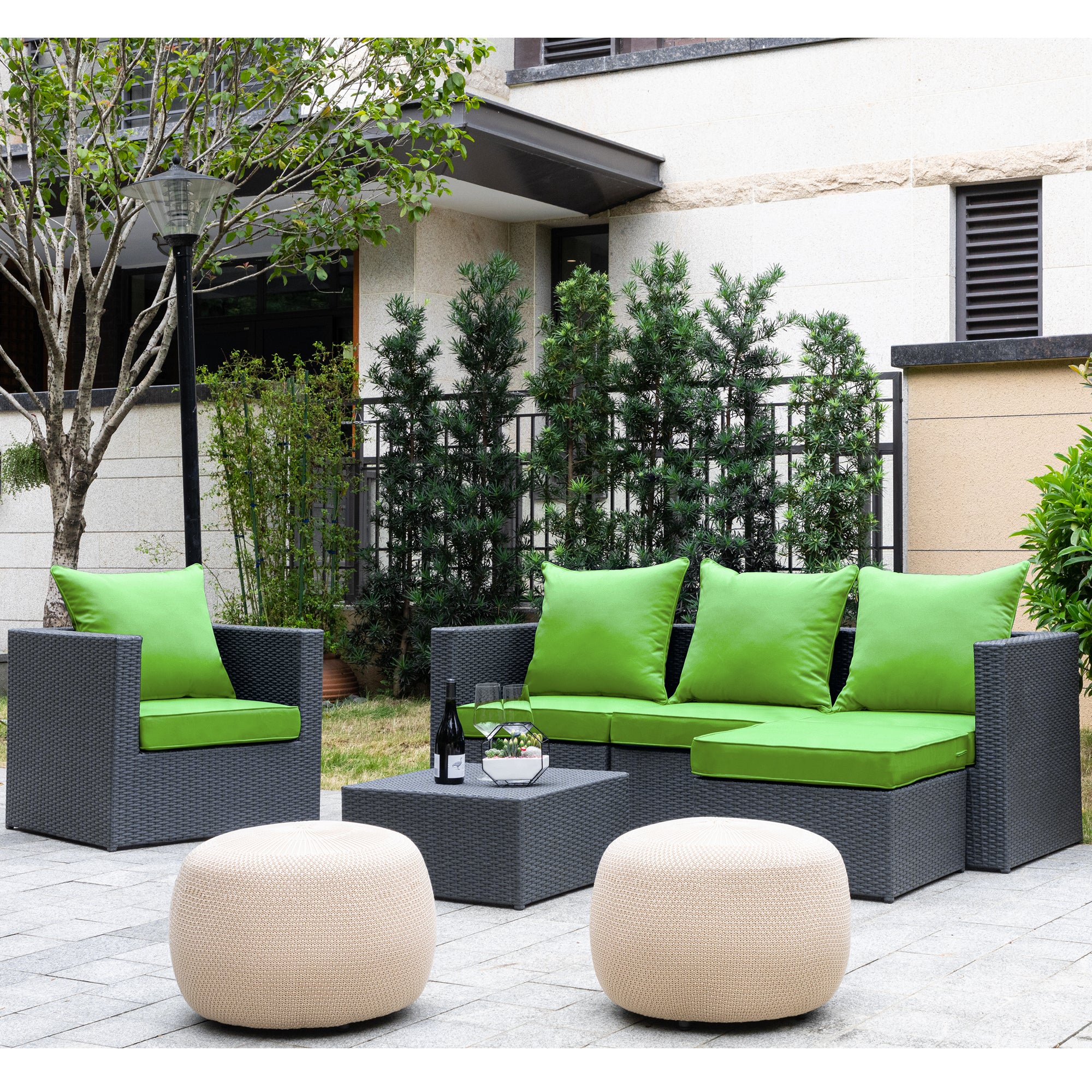 ARTPLAN 2-Piece Deep Seat Cushion Set with Backrest - Multiple Colors | All-Weather Outdoor Sofa Cushions for Sectionals & Patio Conversation Sets