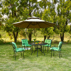 Artplan Outdoor Cushions Wicker Tufted Pillow with Back for Outdoor Furniture, Rocking Chair Cushion Premium Tufted Pads Set of Upper and Lower with Ties
