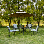 Artplan Outdoor Cushions Wicker Tufted Pillow with Back for Outdoor Furniture, Rocking Chair Cushion Premium Tufted Pads Set of Upper and Lower with Ties