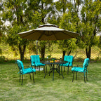 Artplan Outdoor Cushions Wicker Tufted Pillow with Back for Outdoor Furniture, Rocking Chair Cushion Premium Tufted Pads Set of Upper and Lower with Ties