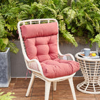 ARTPLAN Adirondack Outdoor Chair Cushion, All Weather Patio Cushion, Wicker Tufted Pillow for Patio Furniture