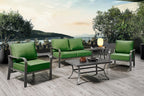 ARTPLAN Deep Seat Outdoor Cushion,Set 24"x24"x6" ,18x24" Bench Outdoor Chair Cushions, Polyester Fill Back for Patio Furniture ,Square