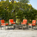 ARTPLAN Outdoor Chair Cushions,40"x20"x4",Low BackTufted Thick Outdoor Wicker Lawn Seat Cushion with Ties for Patio Furniture