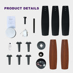 Ceiling Fans with Lights and Remote - 52 Inch Flush Mount Ceiling Fan with Noiseless Reversible DC Motor Timer LED Ceiling Fan for Bedroom Living Room Dining Room